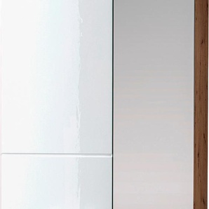 Garderobenschrank INOSIGN LIRO Schränke Gr. B/H/T: 60,8 cm x 193,0 cm x 33,8 cm, 2 St., Basisausführung, weiß (weiß hochglanz, dekor artisan eiche) Garderobenschränke Breite ca. 60,8 cm