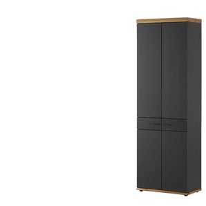 Garderobenschrank  Mirow ¦ schwarz ¦ Maße (cm): B: 70 H: 211 T: 37.0