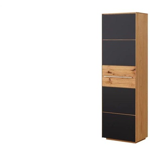 Garderobenschrank  Novum ¦ schwarz ¦ Maße (cm): B: 61 H: 200 T: 40.0