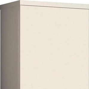 Garderobenschrank PLACES OF STYLE Rio Schränke Gr. B/H/T: 60,4 cm x 194,4 cm x 35,2 cm, ohne Spiegel, 1, beige (beige hochglanz) Garderobenschränke Schränke hochwertig UV lackiert, mit Soft-Close-Funktion