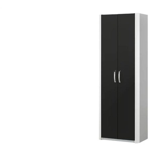 Garderobenschrank - schwarz - Materialmix - 67 cm - 187 cm - cm 40,0 | Möbel Kraft