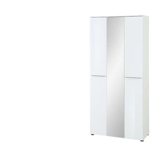 Garderobenschrank  Vitreo Neo ¦ weiß ¦ Maße (cm): B: 90 H: 196 T: 41.0