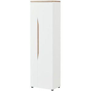 Garderobenschrank - weiß - Materialmix - 59 cm - 199 cm - 38 cm | Möbel Kraft