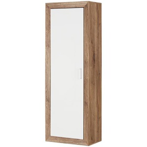 Garderobenschrank - weiß - Materialmix - 68 cm - 193 cm - 40 cm | Möbel Kraft