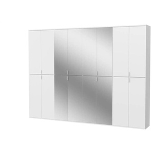Garderobenschrank - weiß - Materialmix - 244 cm - 193 cm - cm 34,0 | Möbel Kraft