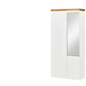 Garderobenschrank - weiß - Materialmix - 91 cm - 198 cm - cm 38,0 | Möbel Kraft