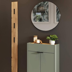 Garderobenset Ameca 3-teilig 86cm Grün/Graugrün