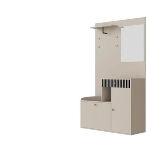 Garderobenset ¦ creme ¦ Maße (cm): B: 110 H: 185,5