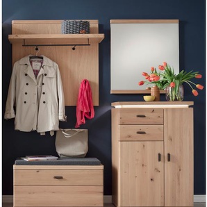 Garderobenset I 4-teilig 173 x 140 x 38cm Braun