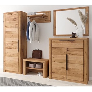 Garderobenset III 5-teilig 230 x 199 x 40cm Braun