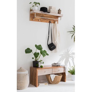Garderobenset I 2-teilig 90 x 180 x 40cm Braun