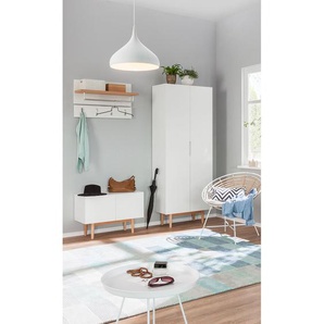 Garderobenset 4-teilig Kombi B 170 x 193 x 35cm Weiß