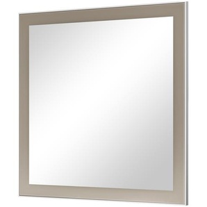 Spiegel 80 x 77 cm Duna ¦ beige ¦ Glas,Aluminium,Holzwerkstoff ¦ Maße (cm): B: 80 H: 77 T: 3.0
