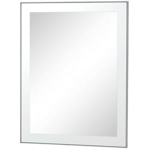 Spiegel - weiß - Glas , Aluminium, Holzwerkstoff - 60 cm - 77 cm - 3 cm | Möbel Kraft