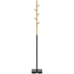 Garderobenständer  Abelia ¦ schwarz ¦ Maße (cm): B: 26 H: 176 T: 26.0