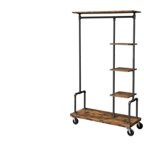 Garderobenständer  Dalson ¦ braun ¦ Holzwerkstoff,Metall ¦ Maße (cm): B: 103,5 H: 174,5