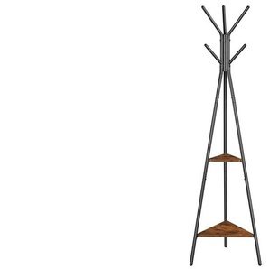 Garderobenständer   ¦ braun ¦ Holzwerkstoff,Metall ¦ Maße (cm): B: 49 H: 179
