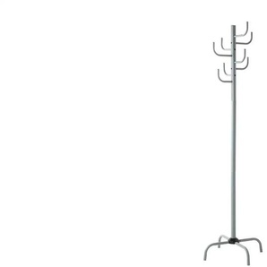 Garderobenständer   ¦ grau ¦ Metall ¦ Maße (cm): B: 37 H: 180