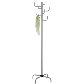 Garderobenständer - silber - Metallrohr - 180 cm - [38.0] | Möbel Kraft
