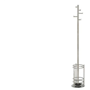 Garderobenständer   ¦ silber ¦ Metall ¦ Maße (cm): B: 30 H: 180