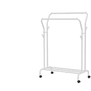 Garderobenständer  Pataye ¦ weiß ¦ Kunststoff,Metall ¦ Maße (cm): B: 103,5 H: 155