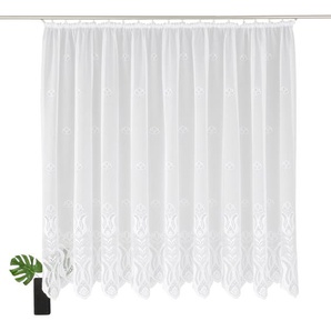 Weckbrodt Gardine Aletta, Kräuselband (1 St), halbtransparent, Jacquard, Jacquard, strukturiert, halbtransparent, Allover,Motiv, Bordüre, Store
