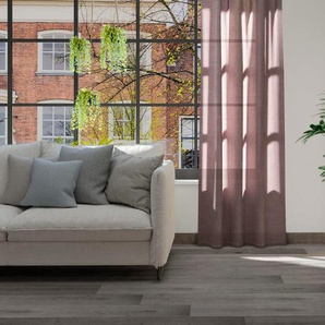 Gardine HEINE HOME Gardinen Gr. 245 cm, Multifunktionsband, 140 cm, lila (beere) Halbtransparente Gardinen