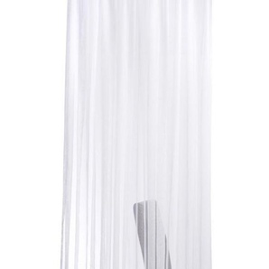 Gardine HOMING Glendale Gardinen Gr. 145 cm, Kräuselband, 600 cm, weiß Kräuselband Kräuselgardine, weiß, transparent, Makrame, Wohnzimmer, Schlafzimmer