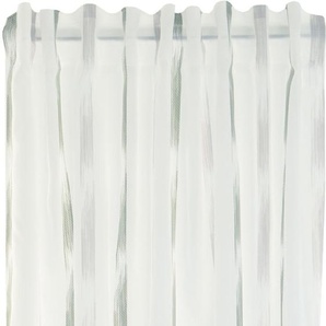 Gardine HOMING Steen Gardinen Gr. 245 cm, verdeckte Schlaufen, 140 cm, grün Landhaus Gardinen Farbverlauf, Streifen, transparent, Wohnzimmer