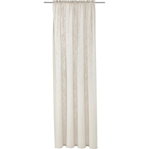 Gardine LEGER HOME BY LENA GERCKE Marusha Gardinen Gr. 225 cm, Stangendurchzug, 140 cm, beige (cream) Stangendurchzug 1 Schal, Leinenoptik, gewebt, verschiedene Größen