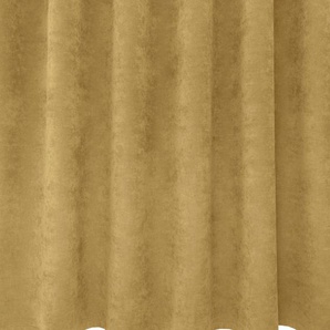 Gardine VHG Adina Gardinen Gr. 285 cm, Ösen, 140 cm, beige (sand) Landhaus Gardinen Deko Samt, Polyester, pflegeleicht, nach Maß