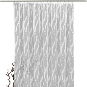 Gardine VHG Moni Gardinen Gr. 125 cm, Kräuselband, 450 cm, weiß Gardinenstore Kräuselband Gardine