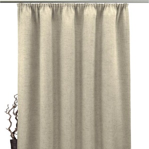 Gardine VHG Rustika Gardinen Gr. 165 cm, Kräuselband, 145 cm, beige Landhaus Gardinen Deko Struktur, Polyester, pflegeleicht, nach Maß