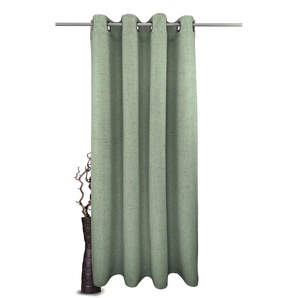 Gardine VHG Rustika Gardinen Gr. 225 cm, Ösen, 145 cm, grün (mint) Landhaus Gardinen Deko Struktur, Polyester, pflegeleicht, nach Maß