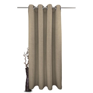 Gardine VHG Rustika Gardinen Gr. 275 cm, Ösen, 145 cm, beige (sand) Landhaus Gardinen Deko Struktur, Polyester, pflegeleicht, nach Maß