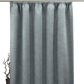 Gardine VHG Rustika Gardinen Gr. 295 cm, Kräuselband, 145 cm, grau (stein) Landhaus Gardinen Deko Struktur, Polyester, pflegeleicht, nach Maß