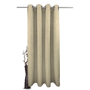 Gardine VHG Rustika Gardinen Gr. 295 cm, Ösen, 145 cm, beige Landhaus Gardinen Deko Struktur, Polyester, pflegeleicht, nach Maß