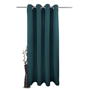 Gardine VHG Rustika Gardinen Gr. 295 cm, Ösen, 145 cm, blau Landhaus Gardinen Deko Struktur, Polyester, pflegeleicht, nach Maß