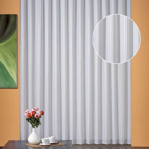 Gardine WECKBRODT Breslau Gardinen Gr. 160 cm, Kräuselband, 300 cm, beige (cremeweiß) Gardinenstore Kräuselband Gardine