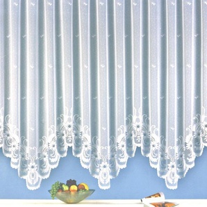 Gardine WECKBRODT Flensburg Gardinen Gr. 160 cm, Kräuselband, 375 cm, weiß Gardinenstore Kräuselband Gardine