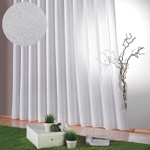 Gardine WECKBRODT Lena Gardinen Gr. 180 cm, Faltenband, 300 cm, weiß Gardinenstore Schlafzimmergardinen Gardine Bestseller