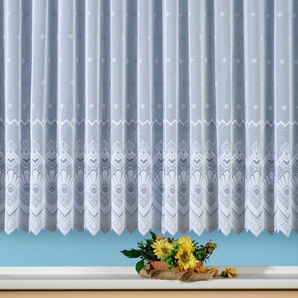 Gardine WECKBRODT London Gardinen Gr. 220 cm, Kräuselband, 300 cm, weiß Gardinenstore Kräuselband