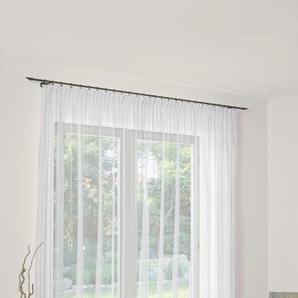 Gardine WIRTH 7227 Gardinen Gr. 175 cm, Faltenband, 300 cm, blau Fertiggardine Fertigstore Gardine Gardinenstore Langstore Esszimmergardinen Store - Faltenband 1:3