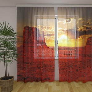 Gardinen & Vorhänge aus Chiffon transparent. Fotogardinen 3D Arizona