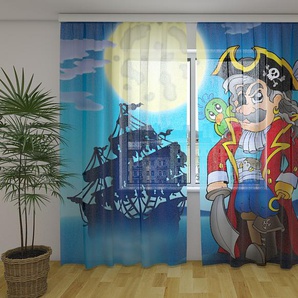 Gardinen & Vorhänge aus Chiffon transparent. Fotogardinen 3D Pirate