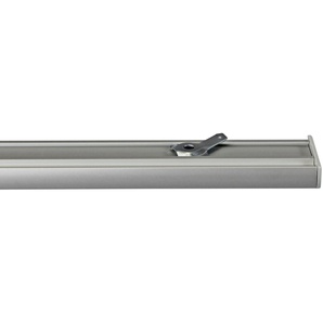 Gardinenschiene Flächenvorhangschiene Compact, GARESA, 3-läufig, Wunschmaßlänge, mit Bohren, verschraubt, Aluminium, Kunststoff, für Paneele oder Vorhänge mit Gleiter, verlängerbar
