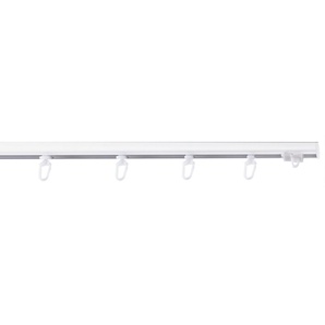 Gardinenschiene GARESA 100 Gardinenstangen Gr. L: 400 cm, 1 läufig, weiß Gardinenschienen schlichte Aluminium-Innenlaufgarnitur, verlängerbar, Deckenmontage