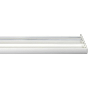 Gardinenschiene GARESA Flächenvorhangschiene SMART Gardinenstangen Gr. L: 140 cm, 5 läufig, weiß Gardinenschienen Aluminiumschiene für Vorhänge mit Gleiter, verlängerbar, Decke