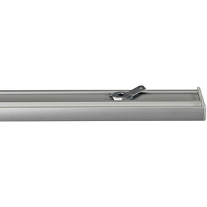 Gardinenschiene GARESA Flächenvorhangschiene SMART Gardinenstangen Gr. L: 430 cm, 3 läufig, grau (aluminiumfarben) Gardinenschienen für Paneele, Vorhänge, verlängerbar, Deckenmontage