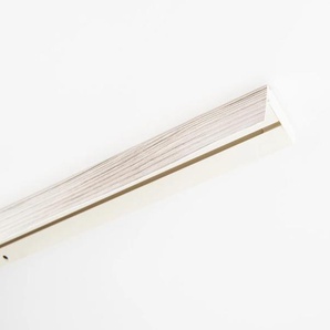 Gardinenschiene GARESA Kunststoffschiene mit Blende Gardinenstangen Gr. L: 340 cm, 1 läufig, beige (eschefarben) Gardinenschienen Deckenmontage, verlängerbar, einfache Montage, schlicht